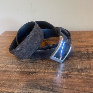 To Boot New York Adam Derrick Brown Suede Leather Belt Size 36